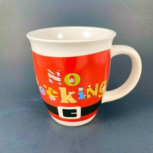 Spectacular ROYAL NORFOLK "No Peeking" Santa 13 Oz/384 ml Ceramic Mug